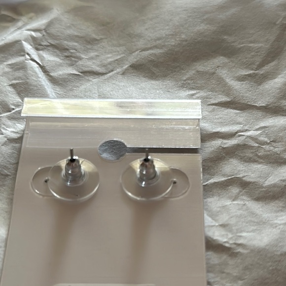 Francesca's Collections Silver Bow Earrings - Picture 3 of 3